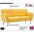 Żółta 3-osobowa sofa pikowana Lilia