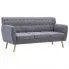 pikowana sofa lilia jasnoszara