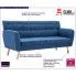 Niebieska 3-osobowa sofa pikowana Lilia