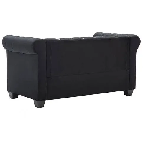 Szczegółowe zdjęcie nr 11 produktu Aksamitna sofa w stylu Chesterfield Xavier 2Q - czarna