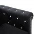 Zdjęcie sofa Charlotte 3Q w stylu Chesterfield, czarna - sklep Edinos.pl
