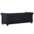 Szczegółowe zdjęcie nr 8 produktu Aksamitna sofa w stylu Chesterfield Charlotte 3Q - czarna