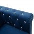 Szczegółowe zdjęcie nr 5 produktu Aksamitna sofa w stylu Chesterfield Charlotte 2Q - niebieska