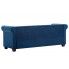 Szczegółowe zdjęcie nr 5 produktu Aksamitna sofa w stylu Chesterfield Charlotte 3Q - niebieska