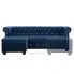 Szczegółowe zdjęcie nr 11 produktu Aksamitny narożnik w stylu Chesterfield Xavier 4Q - niebieski