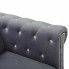 Szczegółowe zdjęcie nr 8 produktu Aksamitna sofa w stylu Chesterfield Charlotte 3Q - szara