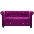 Zdjęcie sofa Charlotte 2Q, styl Chesterfield, fioletowa - sklep Edinos.pl