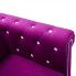 Szczegółowe zdjęcie nr 6 produktu Aksamitna sofa w stylu Chesterfield Charlotte 2Q - fioletowa