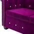 Szczegółowe zdjęcie nr 9 produktu Aksamitna sofa w stylu Chesterfield Charlotte 2Q - fioletowa