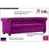 Fioletowa sofa Charlotte 3Q, Chesterfield