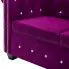 Zdjęcie aksamitna sofa w stylu Chesterfield Charlotte 4Q - fioletowa | Edinos.pl