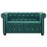 Zdjęcie sofa Charlotte 2Q, styl Chesterfield, zielona - w sklepie Edinos.pl