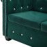 Szczegółowe zdjęcie nr 6 produktu Aksamitna sofa w stylu Chesterfield Charlotte 2Q - zielona