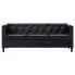 Fotografia 3-osobowa Sofa James 3Q w stylu Chesterfield - czarna z kategorii Kanapy i sofy