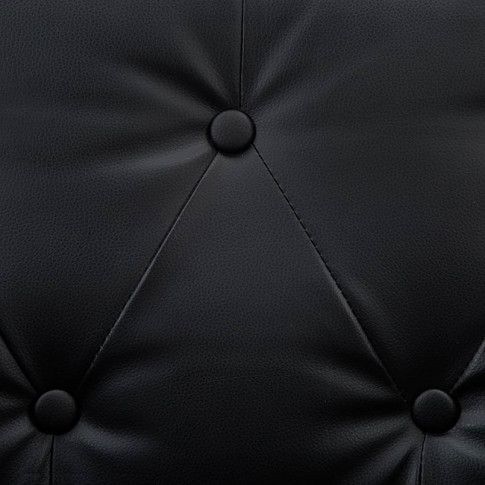 Szczegółowe zdjęcie nr 4 produktu 3-osobowa Sofa James 3Q w stylu Chesterfield - czarna