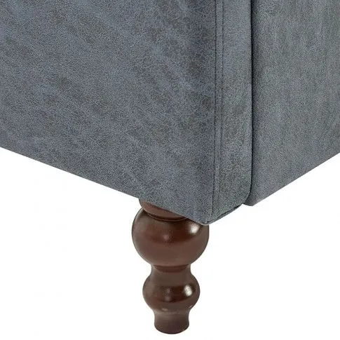 Zdjęcie 2-osobowa Sofa James 2Q, Chesterfield, kolor szary | Edinos.pl