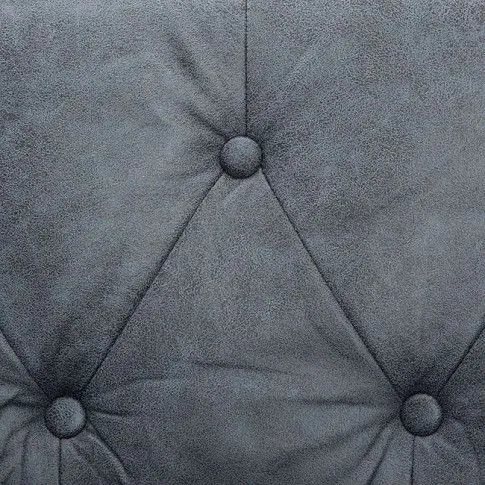 Szczegółowe zdjęcie nr 7 produktu 2-osobowa Sofa Vang w stylu Chesterfield - szara