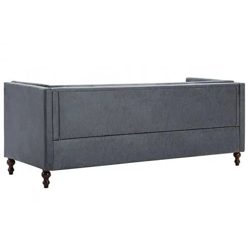 Szczegółowe zdjęcie nr 6 produktu 3-osobowa Sofa Majorka w stylu Chesterfield - szara