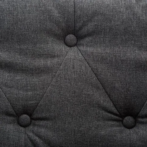 Szczegółowe zdjęcie nr 8 produktu 2-osobowa Sofa Vang w stylu Chesterfield - ciemnoszara