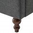 Szczegółowe zdjęcie nr 9 produktu 2-osobowa Sofa James 2Q w stylu Chesterfield - ciemnoszara