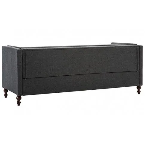 Fotografia 3-osobowa Sofa Majorka w stylu Chesterfield - ciemnoszara z kategorii Kanapy i sofy