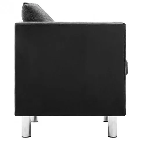 Fotografia Atrakcyjna 2-osobowa sofa Glomsti 2Q - czarno-jasnoszara z kategorii Kanapy i sofy