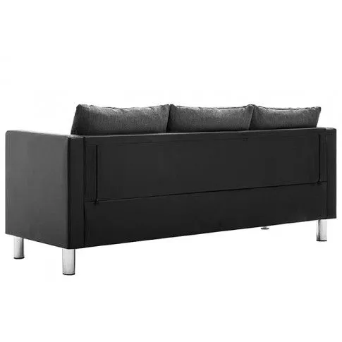 Zdjęcie atrakcyjna sofa Glomsti 3Q czarno-jasnoszara - w sklepie Edinos.pl