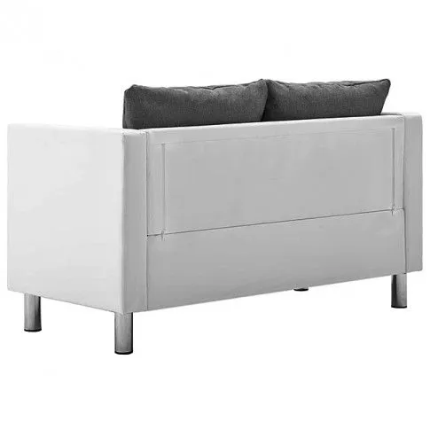 Zdjęcie atrakcyjna sofa Nario 2Q biało-jasnoszara - w sklepie Edinos.pl