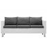 Fotografia Atrakcyjna 3-osobowa sofa Karlo 3Q - biało-jasnoszara z kategorii Tanie kanapy i sofy
