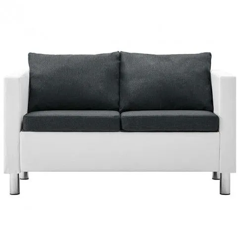 Zdjęcie atrakcyjna sofa Nario 2Q biało-ciemnoszara - w sklepie Edinos.pl