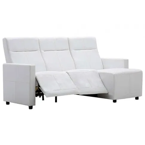 Szczegółowe zdjęcie nr 10 produktu Rozkładana sofa z leżanką Blodyn - biała