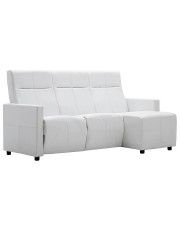 Rozkładana sofa z leżanką Nevada - biała w sklepie Edinos.pl