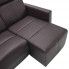 Zdjęcie rozkładana sofa z leżanką Nevada, brązowa - w sklepie Edinos.pl
