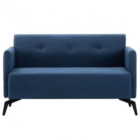 Szczegółowe zdjęcie nr 4 produktu Stylowa 2-osobowa sofa Skoma 2X - niebieska