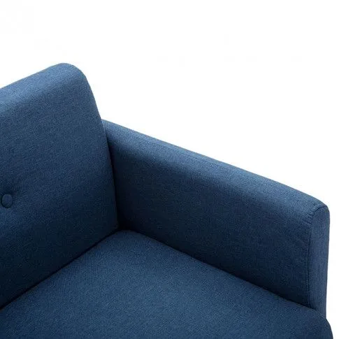 Szczegółowe zdjęcie nr 8 produktu Stylowa 2-osobowa sofa Skoma 2X - niebieska