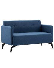 Stylowa 2-osobowa sofa Rivena 2X - niebieska w sklepie Edinos.pl