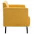 Szczegółowe zdjęcie nr 4 produktu Stylowa 2-osobowa sofa Rivena 2X - żółta