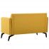 Szczegółowe zdjęcie nr 8 produktu Stylowa 2-osobowa sofa Rivena 2X - żółta
