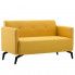 Stylowa 2-osobowa sofa Rivena 2X - żółta