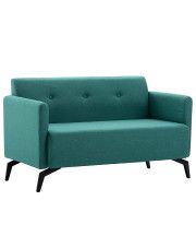 Stylowa 2-osobowa sofa Rivena 2X - zielona w sklepie Edinos.pl
