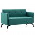 Zdjęcie produktu Stylowa 2-osobowa sofa Rivena 2X - zielona.