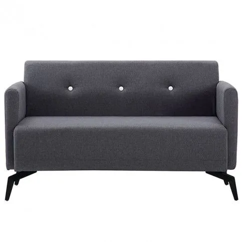 Szczegółowe zdjęcie nr 8 produktu Stylowa 2-osobowa sofa Skoma 2X - ciemnoszara