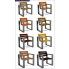 Fotografia Krzesło z oparciem do ogrodu Norin Silver- 8 kolorów  z kategorii Fotele ogrodowe