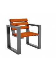 Krzesło z oparciem do ogrodu Norin Silver- 8 kolorów  w sklepie Edinos.pl