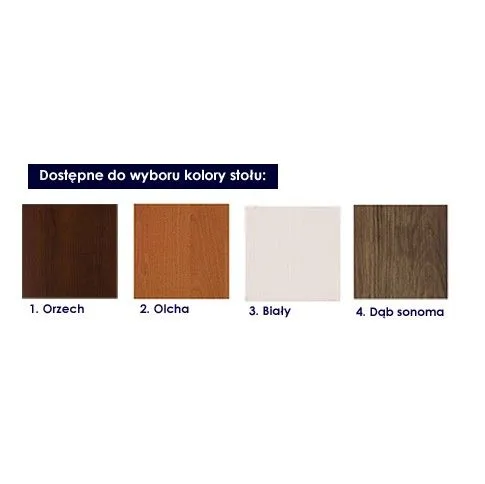 Zdjęcie mały stół Refios dąb sonoma, biały | Edinos.pl