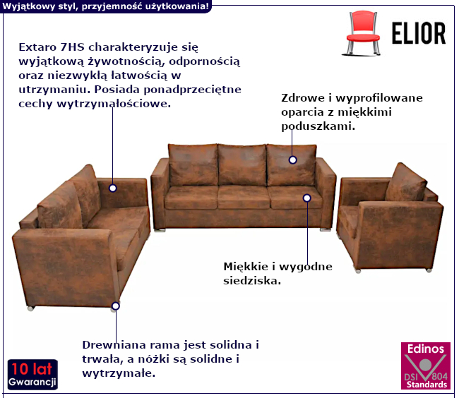 Zestaw wypoczynkowy Lemis