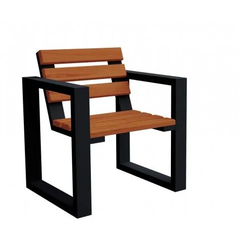 Zdjęcie produktu Nowoczesny fotel ogrodowy - Norin Black 8 kolorów .
