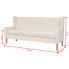 Zestaw sof wypoczynkowych w stylu vintage Bianco 3Q
