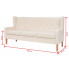 3 osobowa sofa wypoczynkowa Bianco kremowa