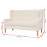 Kremowa sofa 2 osobowa Bianco